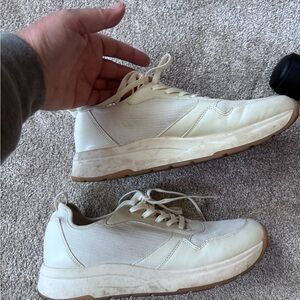 Banana Republic Off-White Women's Lace-Up Sneakers